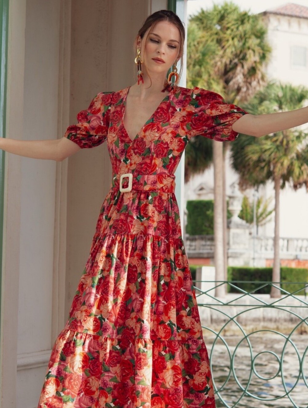 NWT Sachin & Babi Carina Belted Floral Dress - Picture 4 of 14